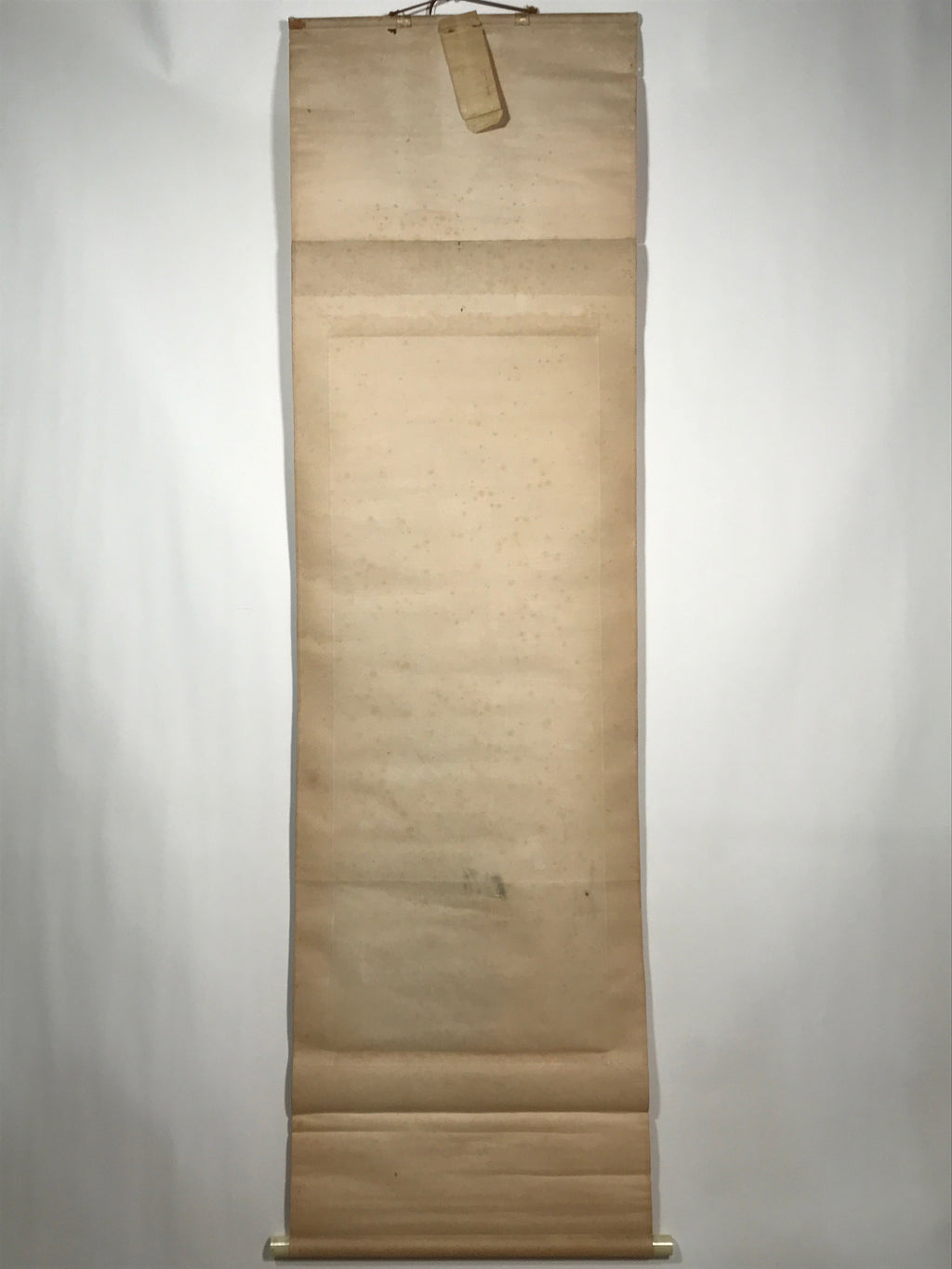 Japanese Hanging Scroll Vtg Moutains Bridge Monochrome Sansui Kakejiku SC895