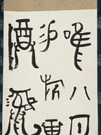 Japanese Hanging Scroll Vtg Old Chinese Characters Calligraphy Kakejiku SC868