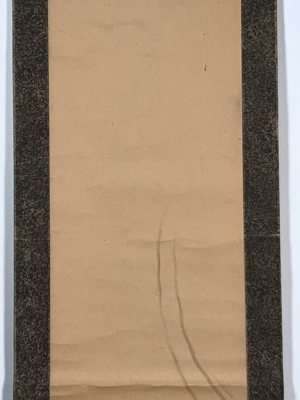 Japanese Hanging Scroll Vtg Old Man Standing Cloud Lady Kakejiku Chagake SC903