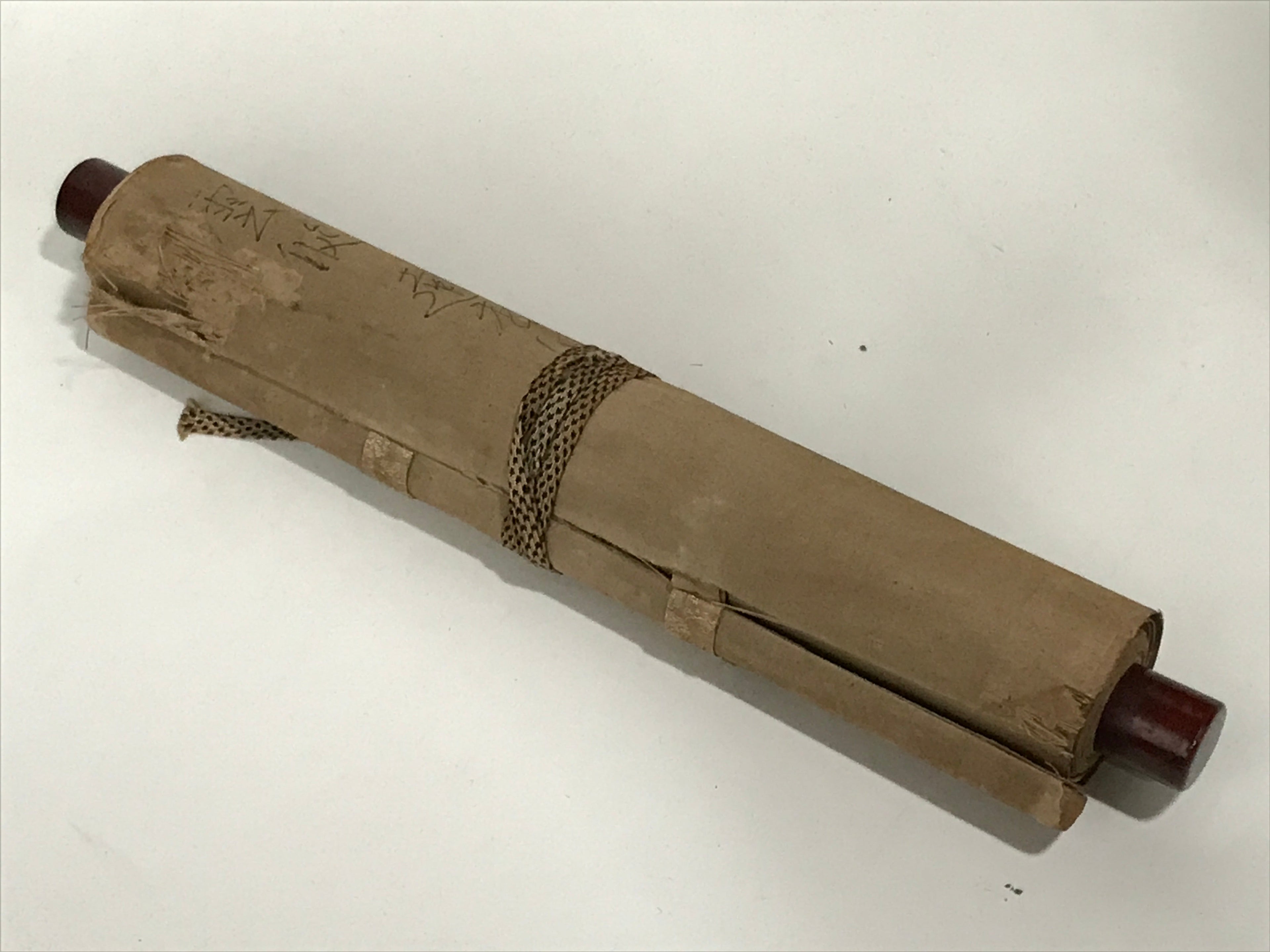 Japanese Hanging Scroll Vtg Poem Monk Monochrome Buddhist Kakejiku SC900