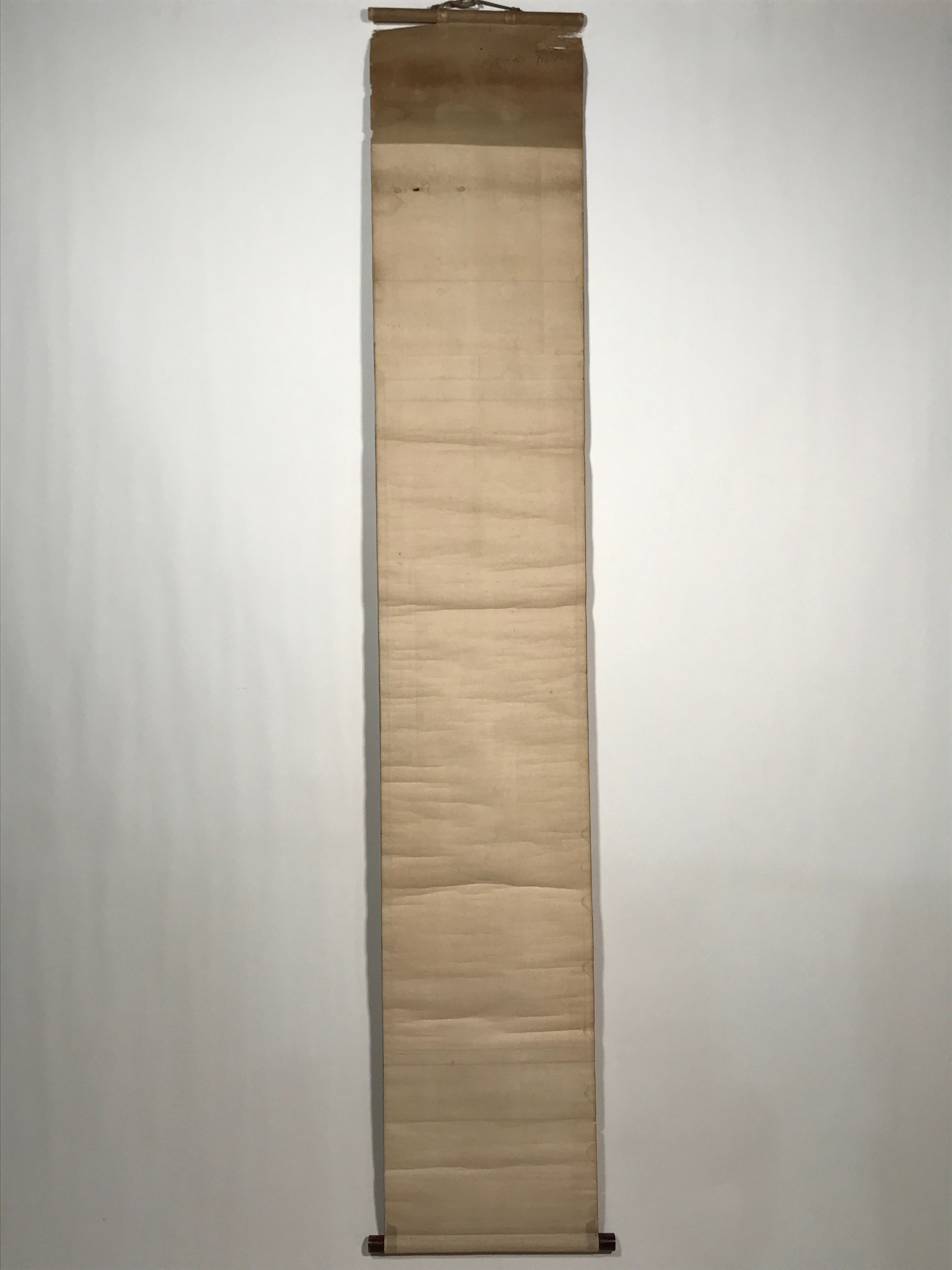 Japanese Hanging Scroll Vtg Poem Monk Monochrome Buddhist Kakejiku SC900