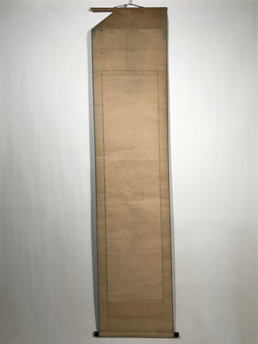 Japanese Hanging Scroll Vtg Red Flowers Black Tree Kakejiku Chagake SC906