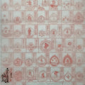 Japanese Hanging Scroll Vtg Shikoku Pilgrimage 88 Places Goshuin Nokyojiku SC886
