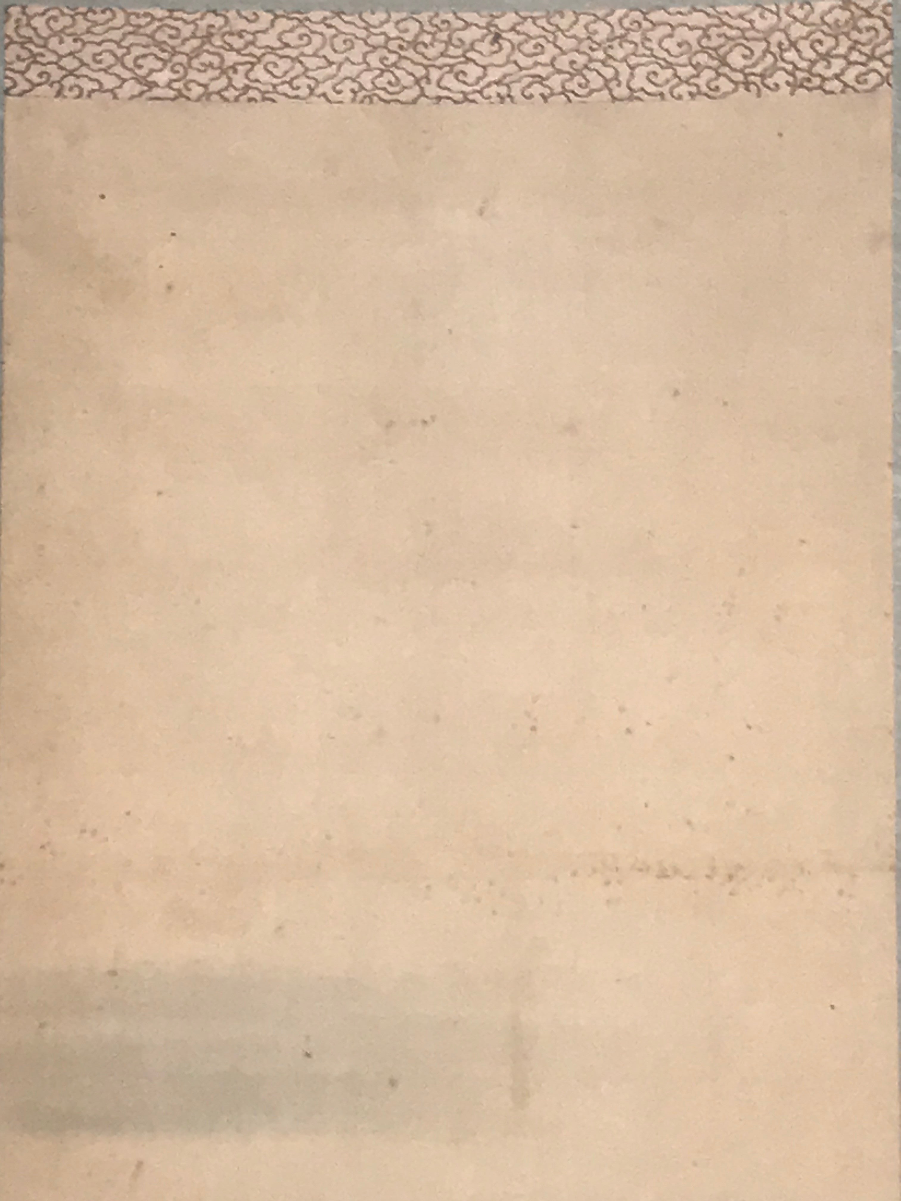 Japanese Hanging Scroll Vtg Three Swimming Carps Black Fish Kakejiku SC817