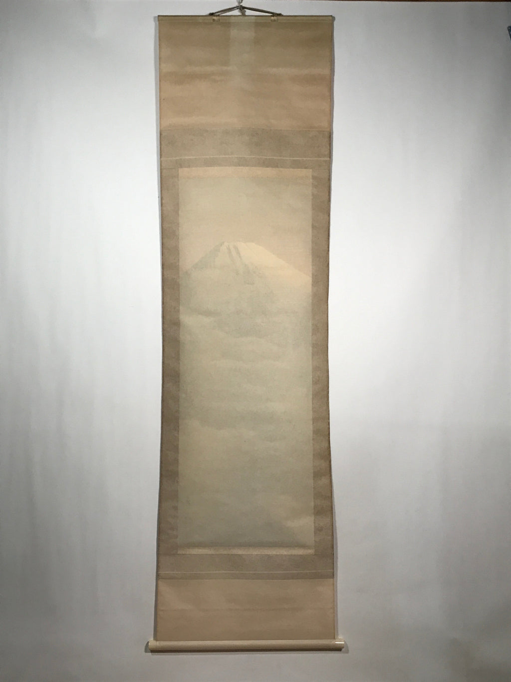 Japanese Hanging Scroll Vtg Yoshii Eiji Fugaku Mt Fuji Clouds Nihonga SC814