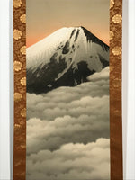 Japanese Hanging Scroll Vtg Yoshii Eiji Fugaku Mt Fuji Clouds Nihonga SC814