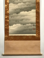 Japanese Hanging Scroll Vtg Yoshii Eiji Fugaku Mt Fuji Clouds Nihonga SC814