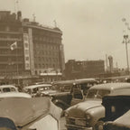 Japanese Hankyu Department Store Photograph Radio Tower Osaka Sepia Tone PH273