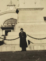 Japanese Harbin Founding Monument China Photograph Vtg Manchuria Sepia PH194