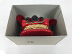 Japanese Hariko Paper Mache Shishi Dancing Lion Dog Mask Vtg Komainu Red OM87