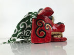 Japanese Hariko Paper Mache Shishi Dancing Lion Dog Mask Vtg Komainu Red OM87