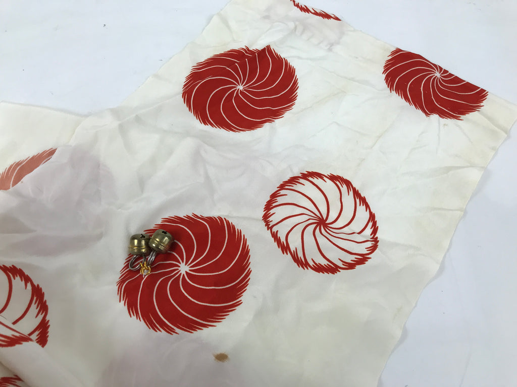 Japanese Hariko Paper Mache Shishi Dancing Lion Dog Mask Vtg Komainu Red OM88