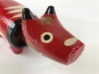 Japanese Hariko Paper Mache Zodiac Cow Bobblehead Vtg Traditional Craft BD960
