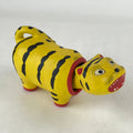 Japanese Hariko Paper Mache Zodiac Tiger Bobblehead Vtg Orange Black BD961