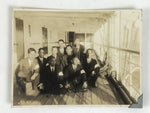 Japanese Harubinmaru Ship Manchuria China Group Photograph Vtg Sepia Tone PH225