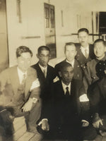 Japanese Harubinmaru Ship Manchuria China Group Photograph Vtg Sepia Tone PH225