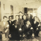 Japanese Harubinmaru Ship Manchuria China Group Photograph Vtg Sepia Tone PH225