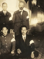 Japanese Harubinmaru Ship Manchuria China Group Photograph Vtg Sepia Tone PH226