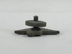 Japanese High School Metal Pin Badge Vtg 1948 English Triangle Leaves JK561