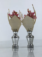 Japanese Hina Doll Accessory Kuchibana Vases Vtg Flowers Sakura Ohinasama ID683