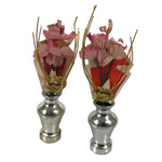 Japanese Hina Doll Accessory Kuchibana Vases Vtg Flowers Sakura Ohinasama ID683