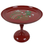 Japanese Hina Doll Accessory Offering Stand Vtg Takatsuki Red Ohinasama ID684