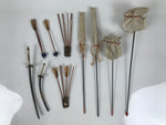 Japanese Hina Doll Accessory Set Bow Arrow Stick Vtg Guard Prop Ohinasama ID678