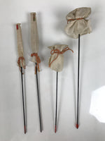 Japanese Hina Doll Accessory Set Bow Arrow Stick Vtg Guard Prop Ohinasama ID678