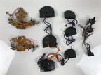 Japanese Hina Doll Accessory Set Hats Crowns Vtg Guard Court Man Ohinasama ID679