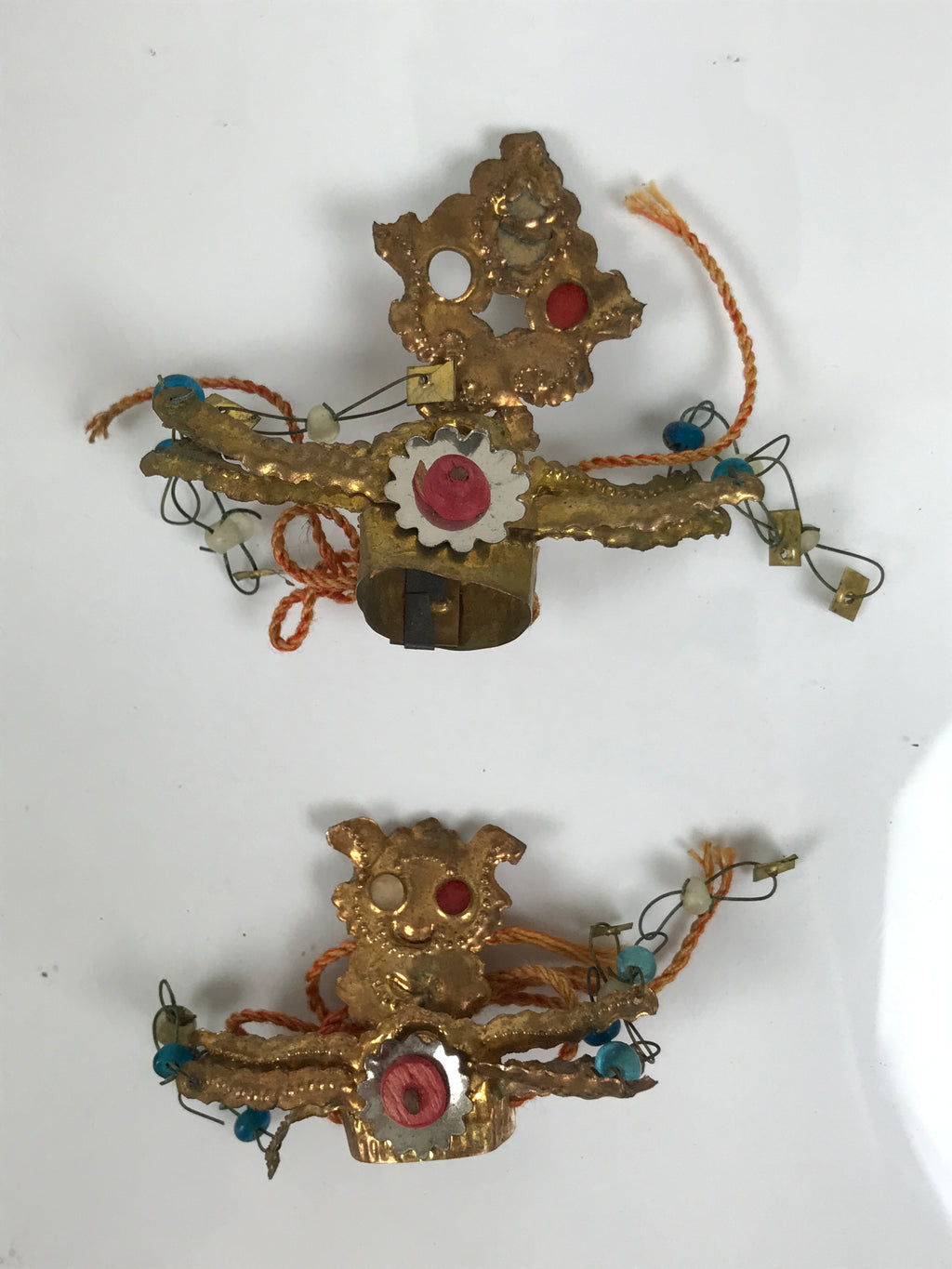 Japanese Hina Doll Accessory Set Hats Crowns Vtg Guard Court Man Ohinasama ID679