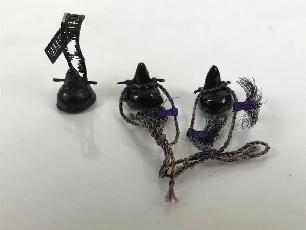 Japanese Hina Doll Accessory Set Hats Crowns Vtg Guard Court Man Ohinasama ID679