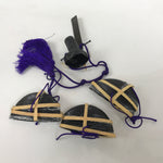 Japanese Hina Doll Accessory Set Hats Vtg Guard Court Man Ohinasama Black ID680