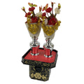 Japanese Hina Doll Accessory Set Vtg Kuchibana Vase Sambo Tray Ohinasama ID677