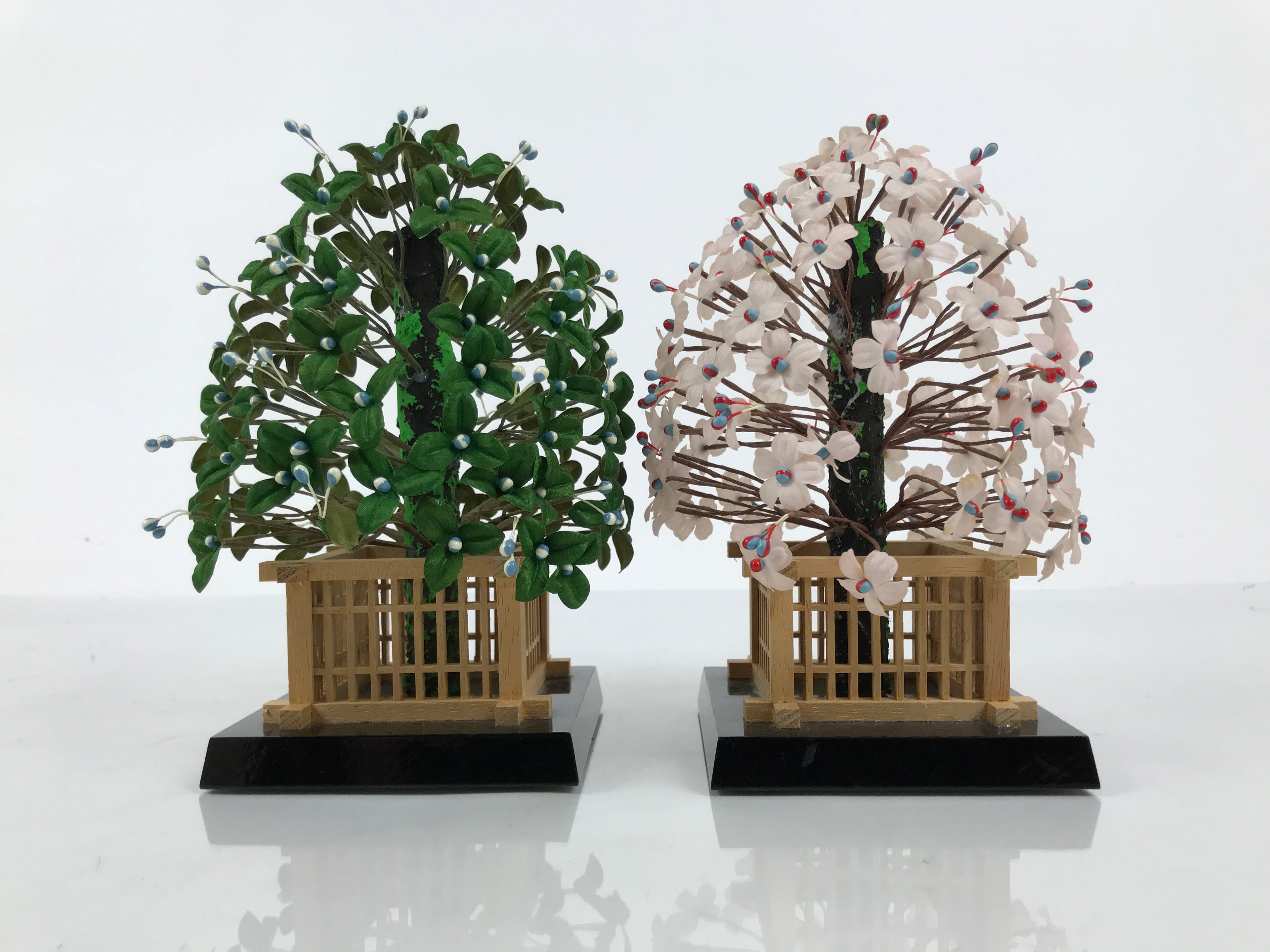 Japanese Hina Doll Accessory Trees Replica Tachibana Orange Sakura Cherry ID685