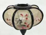 Japanese Hina Doll Furniture Lantern Vtg Bonbori Cherry Blossom Black Pink ID623