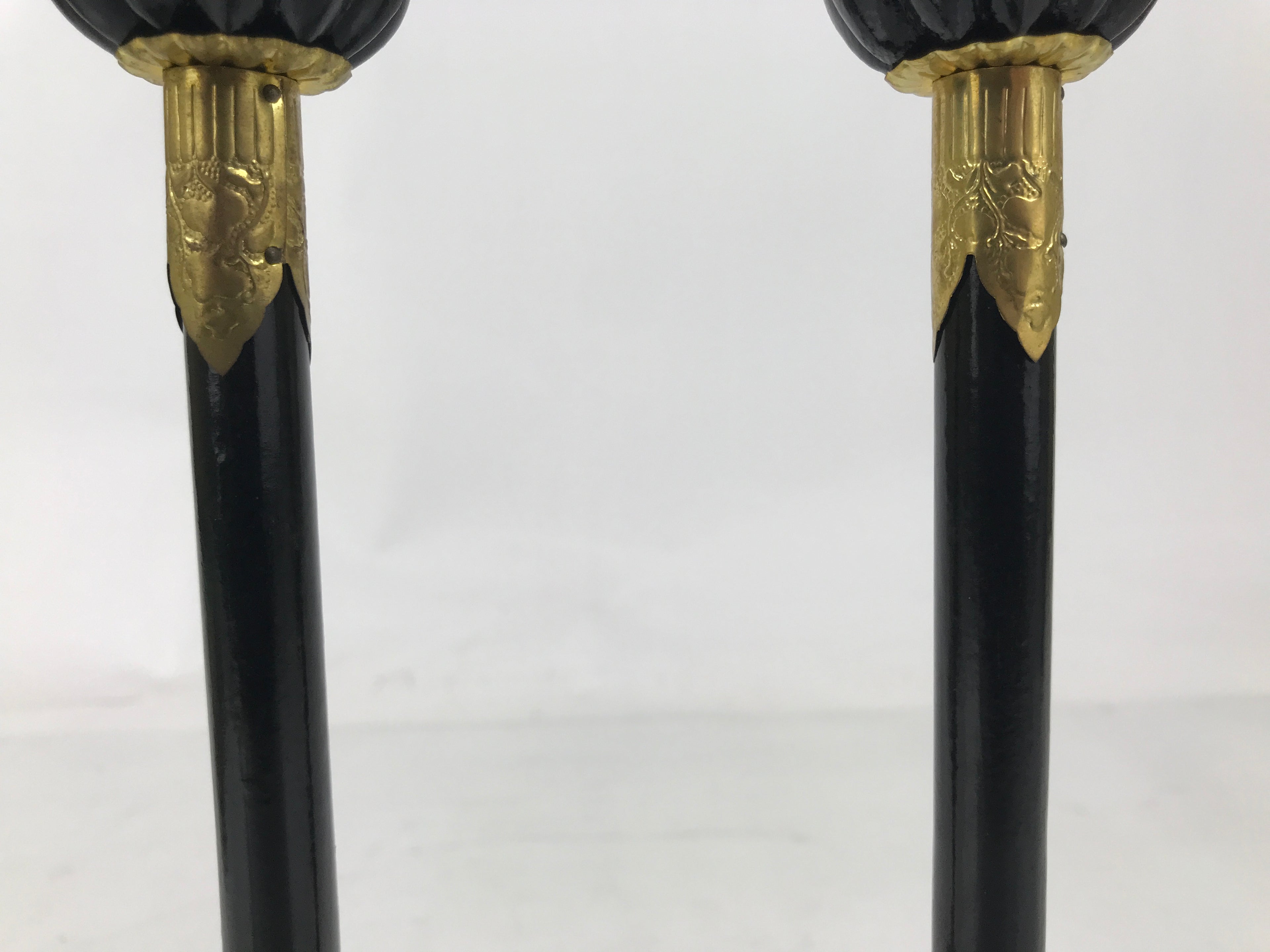 Japanese Hina Doll Furniture Lantern Vtg Bonbori Cherry Blossom Black Pink ID624