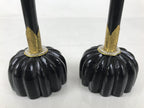 Japanese Hina Doll Furniture Lantern Vtg Bonbori Cherry Blossom Black Pink ID624