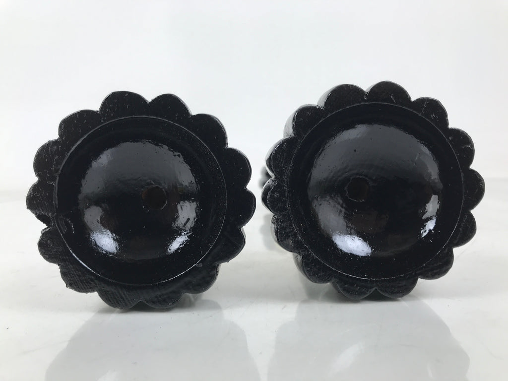 Japanese Hina Doll Furniture Lantern Vtg Bonbori Cherry Blossom Black Pink ID624