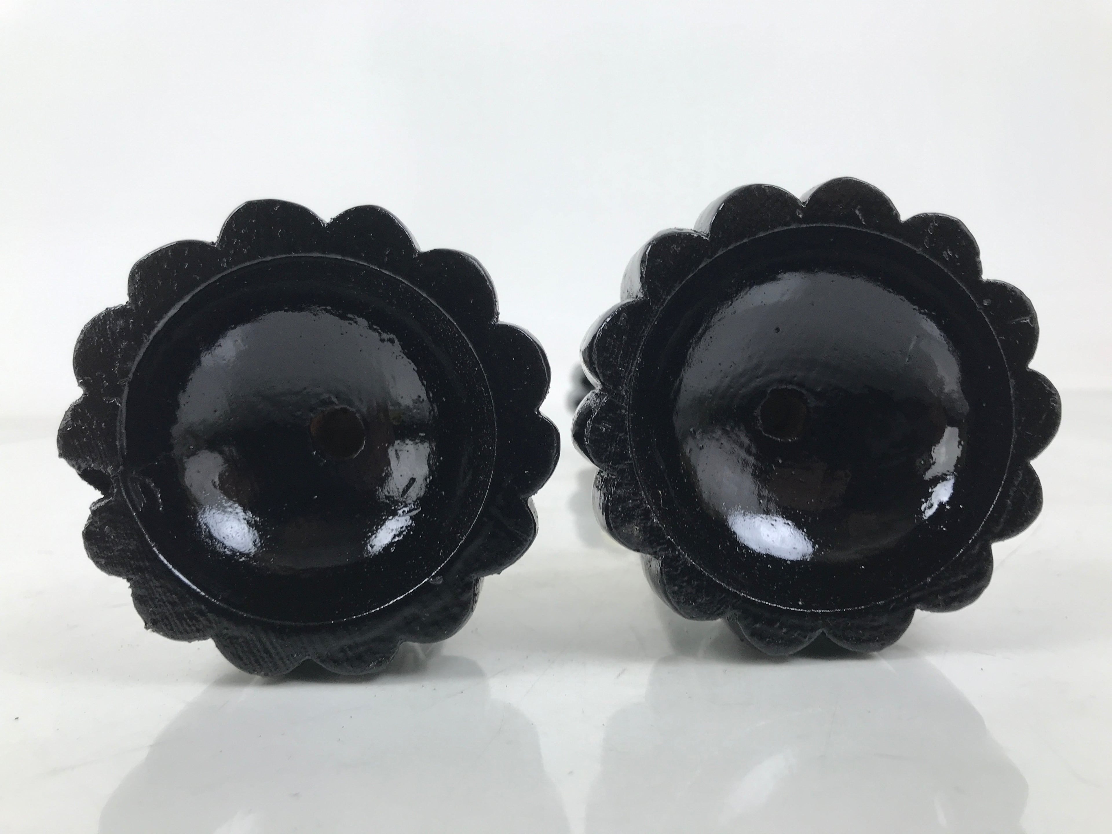 Japanese Hina Doll Furniture Lantern Vtg Bonbori Cherry Blossom Black Pink ID624