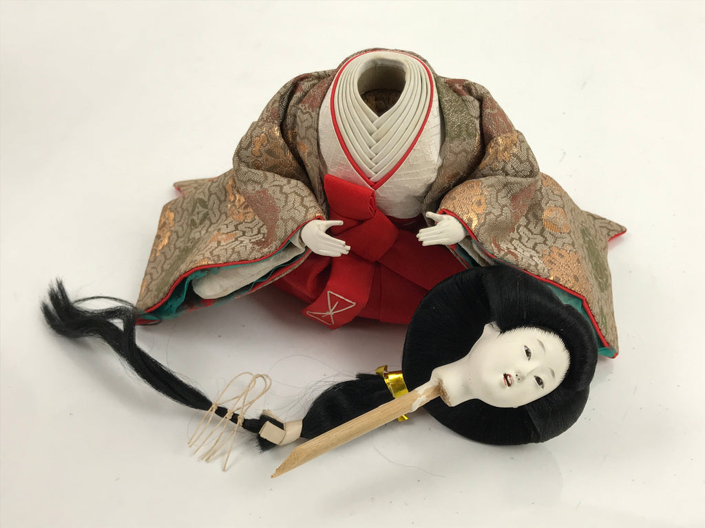 Japanese Hina Doll Girls Day Festival Court Lady Matsuri Wood Silk Kimono ID560