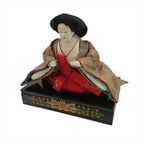 Japanese Hina Doll Girls Day Festival Court Lady Matsuri Wood Silk Kimono ID560