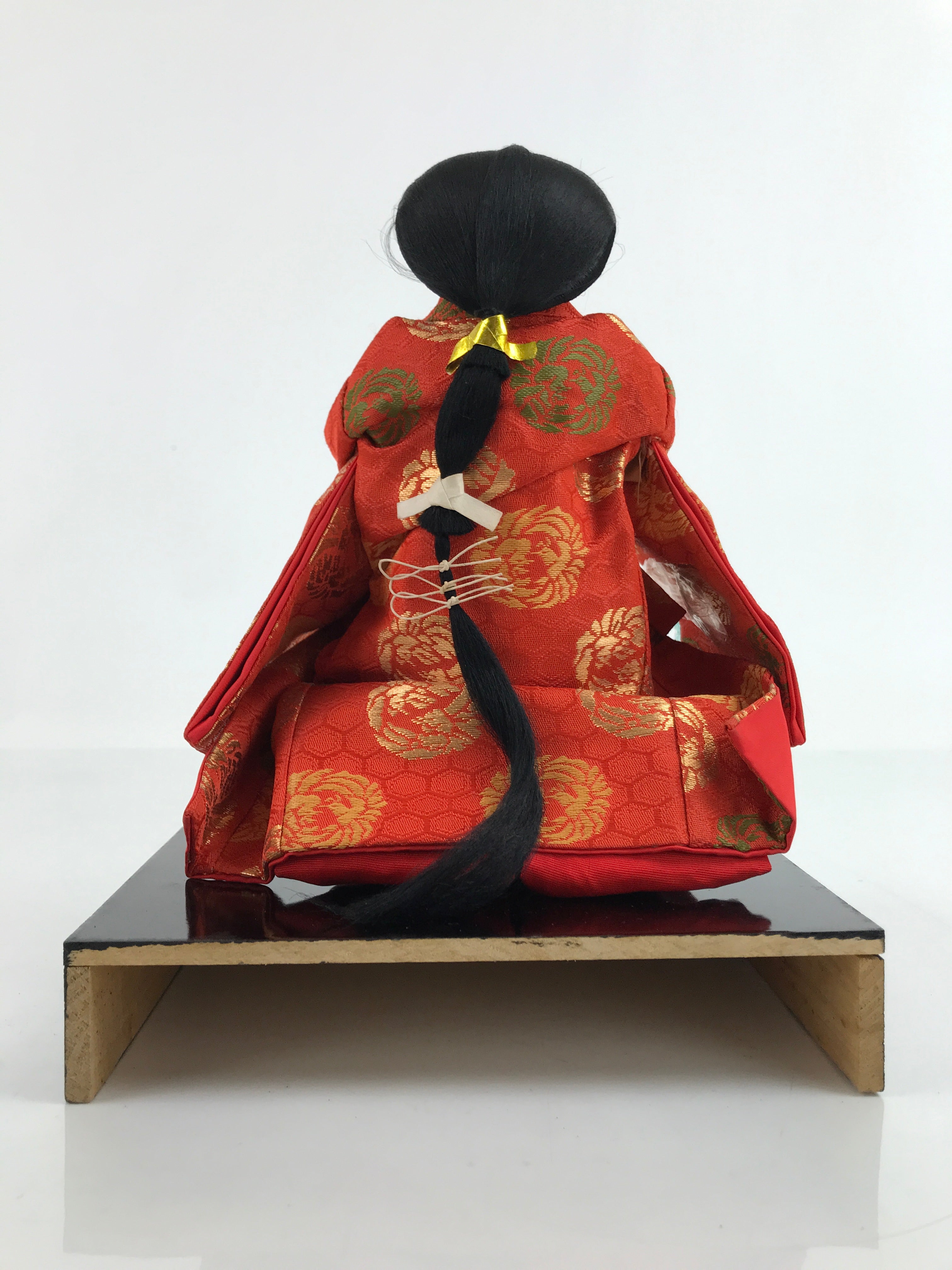Japanese Hina Doll Girls Day Festival Court Lady Matsuri Wood Silk Kimono ID561