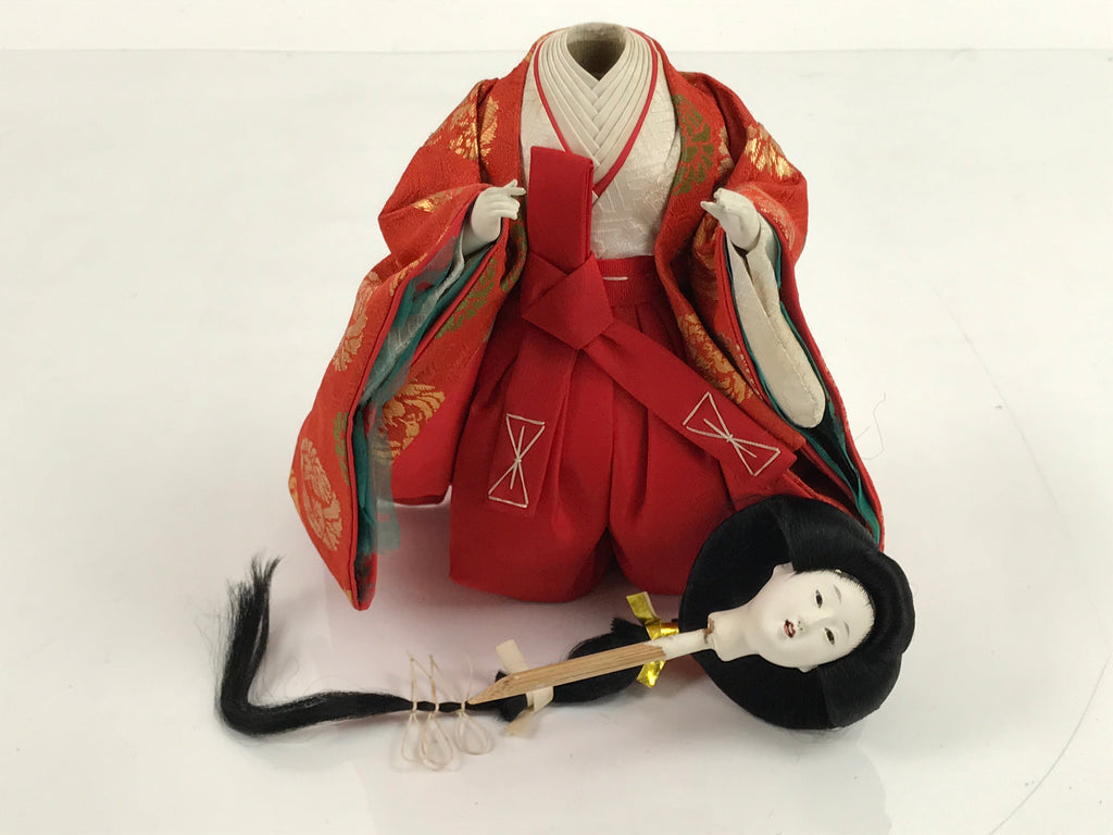 Japanese Hina Doll Girls Day Festival Court Lady Matsuri Wood Silk Kimono ID562