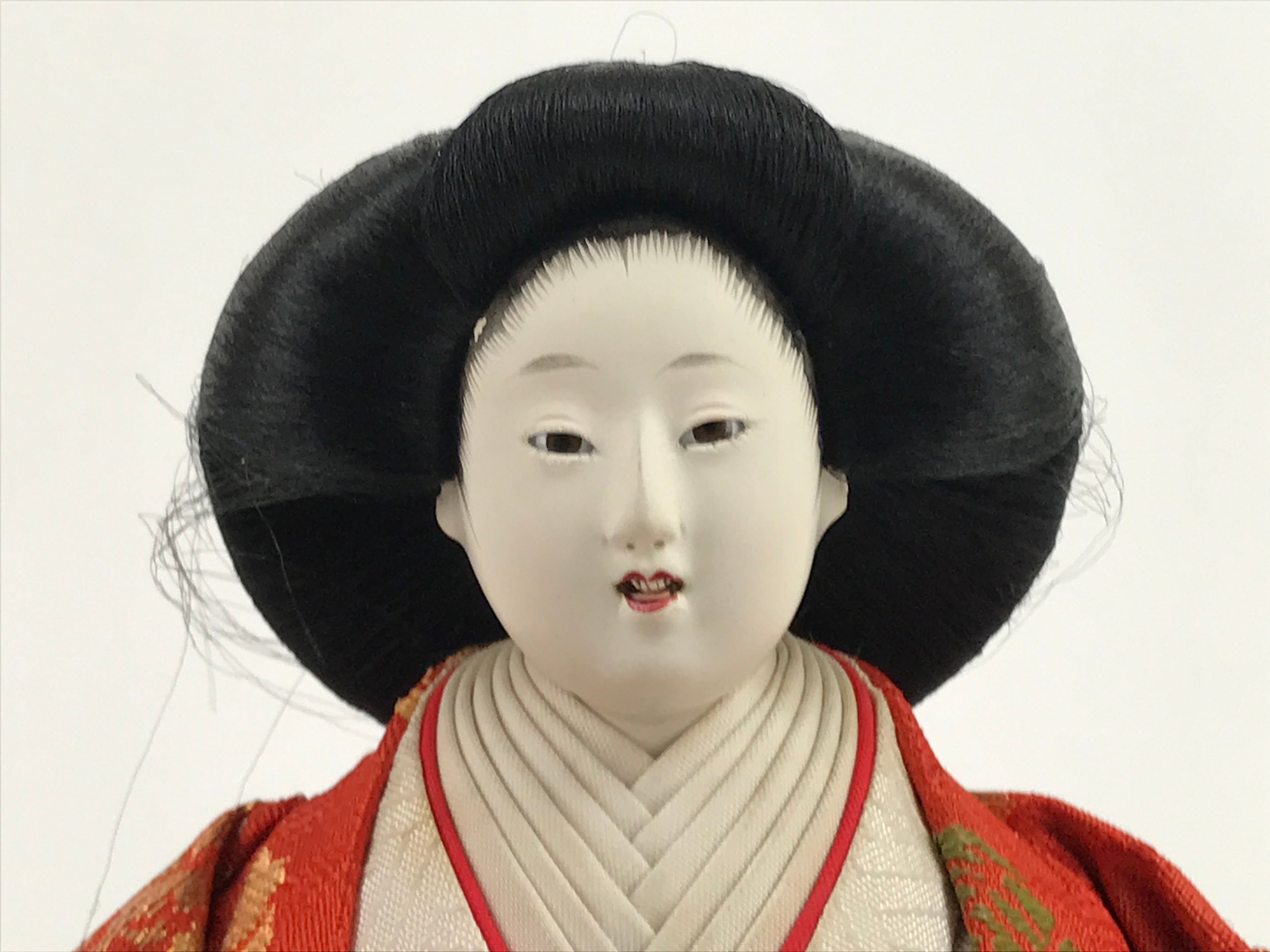 Japanese Hina Doll Girls Day Festival Court Lady Matsuri Wood Silk Kimono ID562