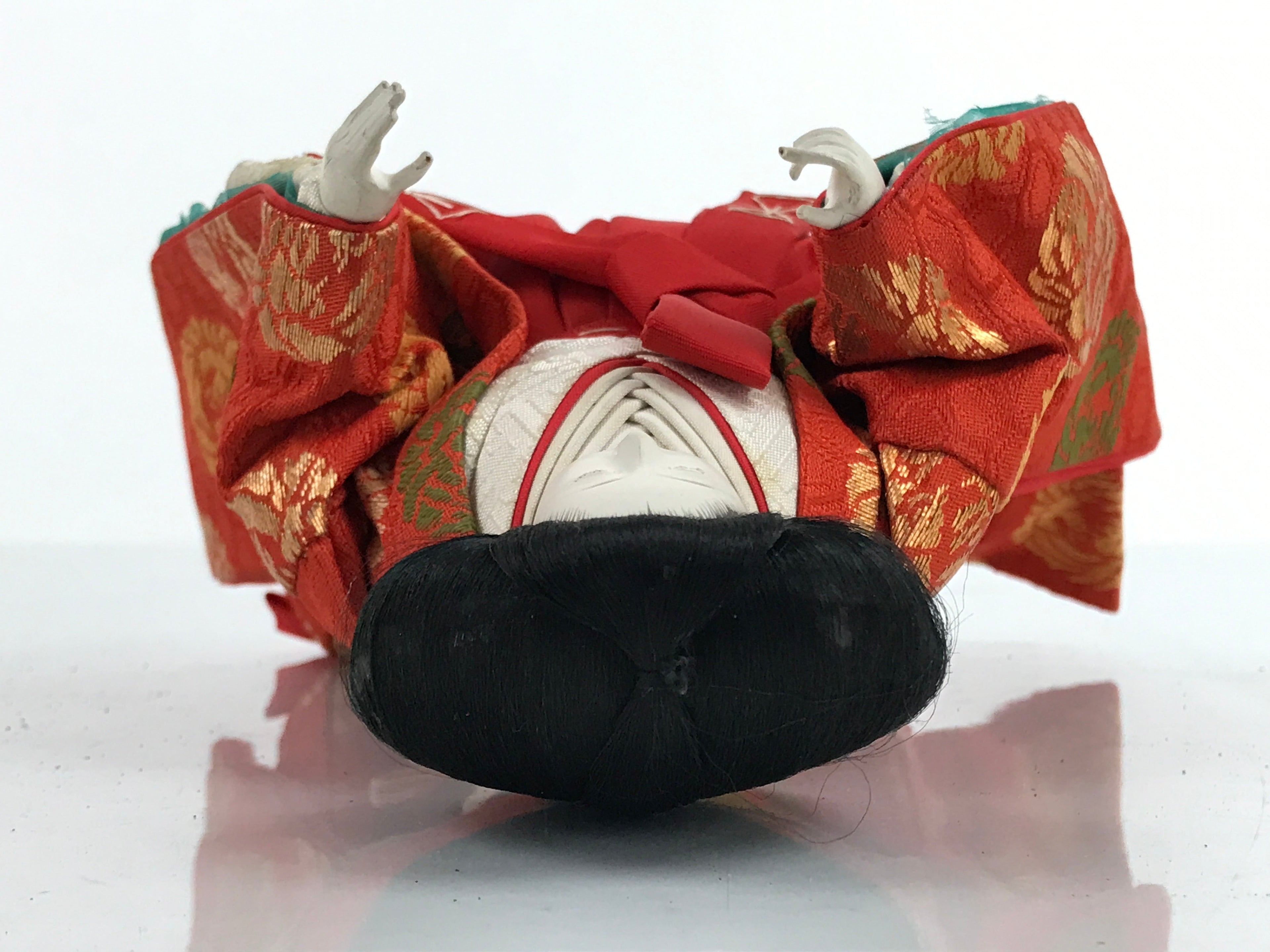 Japanese Hina Doll Girls Day Festival Court Lady Matsuri Wood Silk Kimono ID562