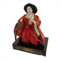 Japanese Hina Doll Girls Day Festival Court Lady Matsuri Wood Silk Kimono ID562