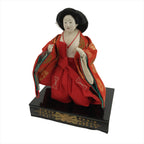 Japanese Hina Doll Girls Day Festival Court Lady Matsuri Wood Silk Kimono ID562
