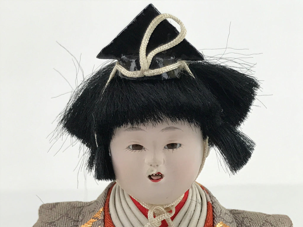Japanese Hina Doll Girls Day Festival Musician Matsuri Wood Silk Kimono ID566