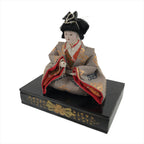 Japanese Hina Doll Girls Day Festival Musician Matsuri Wood Silk Kimono ID566