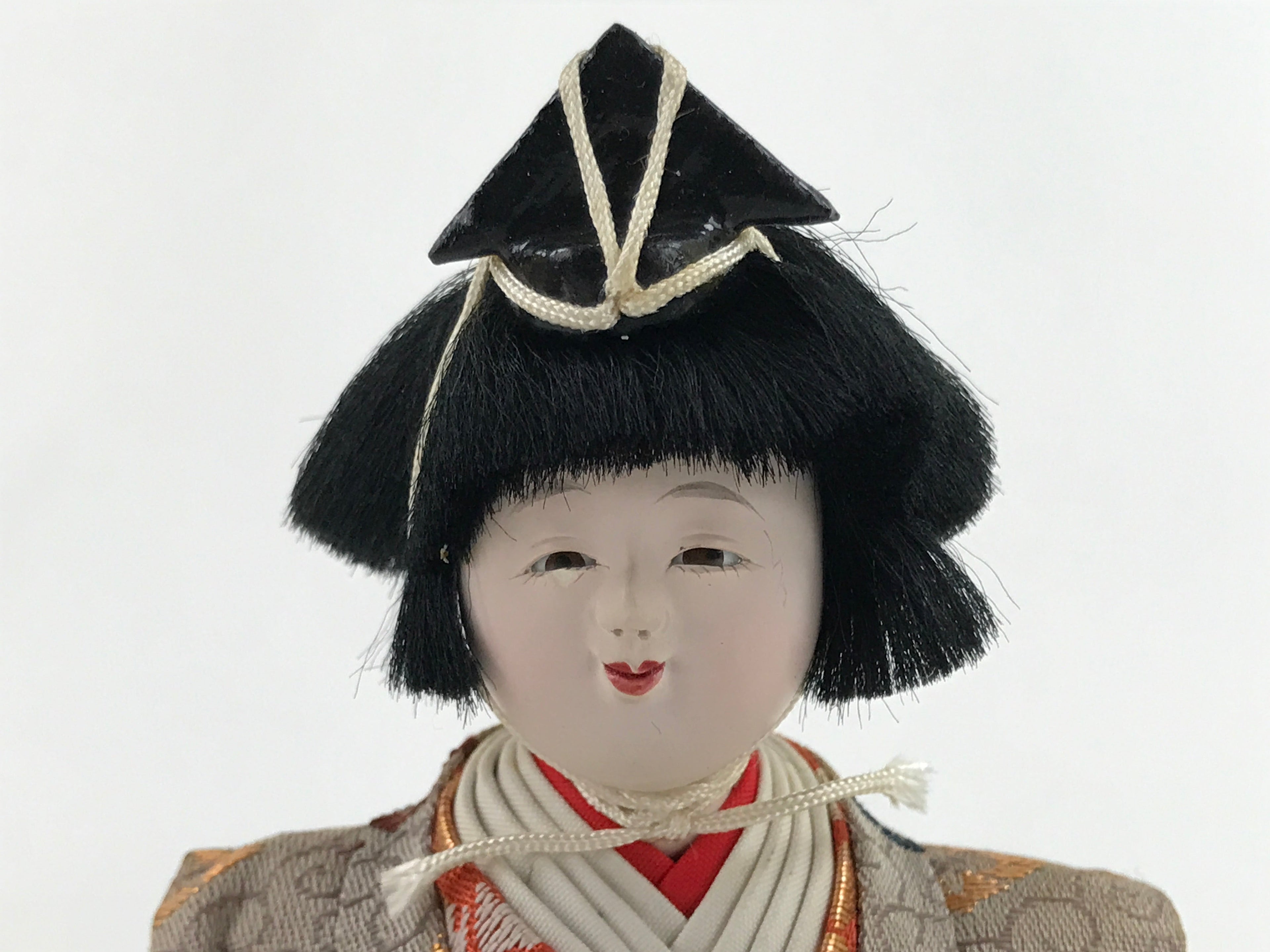 Japanese Hina Doll Girls Day Festival Musician Matsuri Wood Silk Kimono ID568